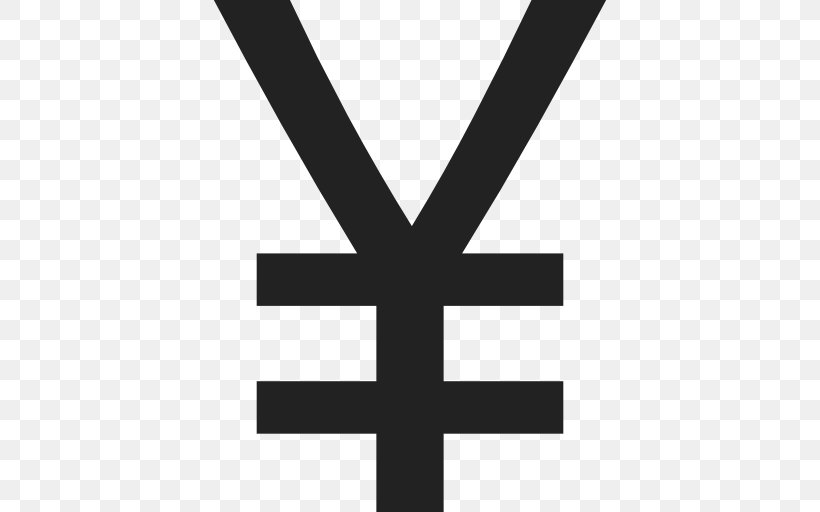 Yen Sign Renminbi Vector Graphics Symbol, PNG, 512x512px, Yen Sign, Black And White, Brand, Cross, Currency Symbol Download Free