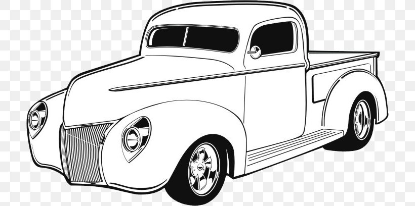 Classic Car Antique Car Clip Art, PNG, 716x408px, Car, Antique Car, Automotive Design, Automotive Exterior, Black And White Download Free