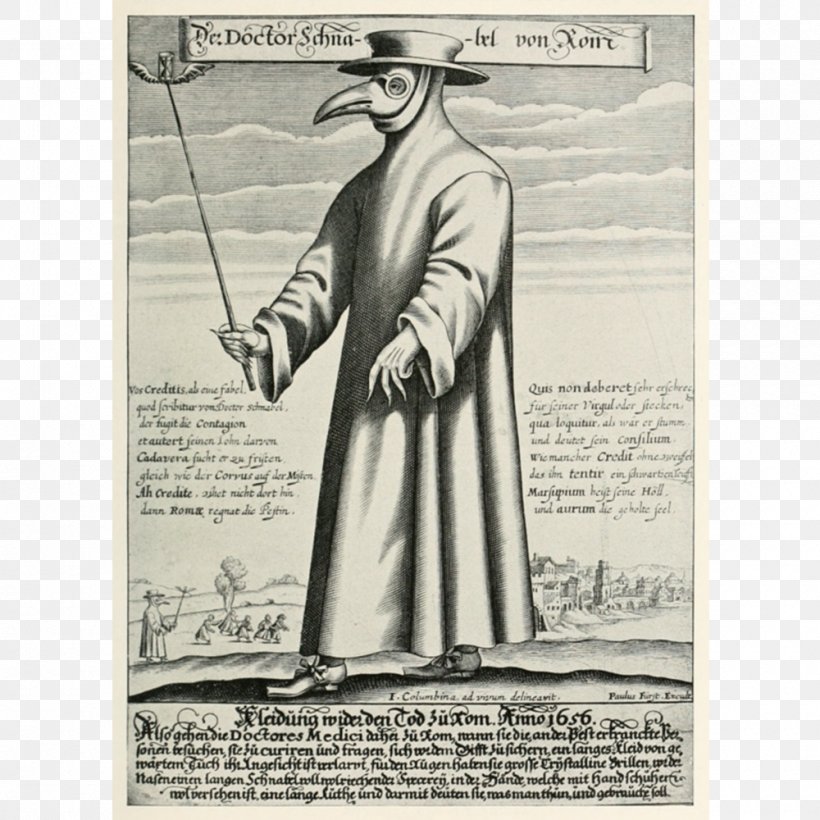 Black Death 17th Century Plague Doctor Costume Physician, PNG, 1000x1000px, 17th Century, Black Death, Bubonic Plague, Costume, Disease Download Free