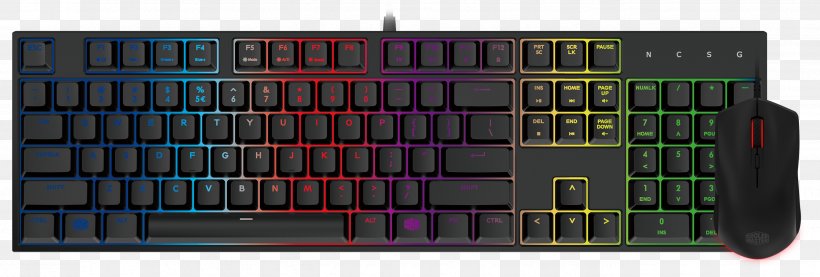 Computer Keyboard Computer Mouse Cooler Master Cmsgk3040kkmf1it Cm Tastiera Masterkeys Lite L Cm Storm Masterkeys Lite Clavier Backlit Cooler Master MasterKeys Lite L, PNG, 2652x897px, Computer Keyboard, Backlight, Cherry, Computer, Computer Mouse Download Free