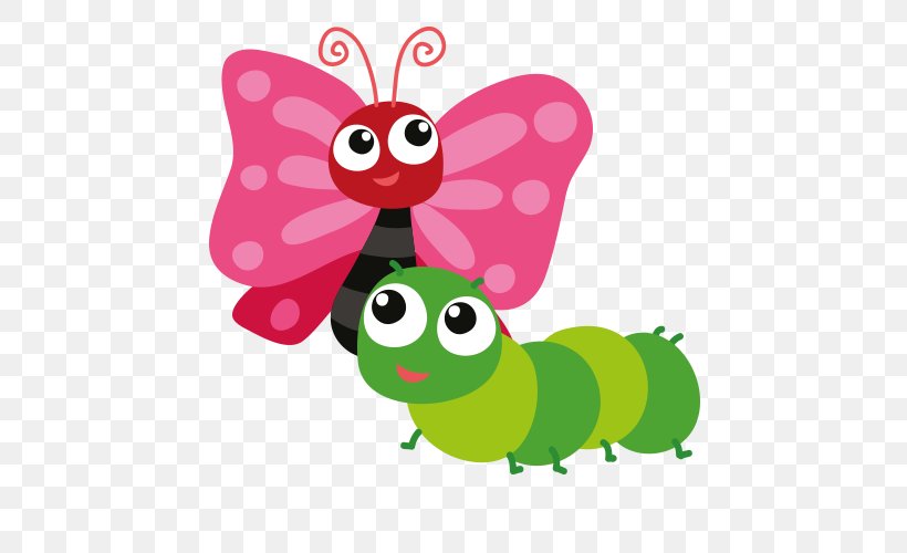 Insect Clip Art, PNG, 500x500px, Insect, Art, Butterfly, Cuteness, Drawing Download Free