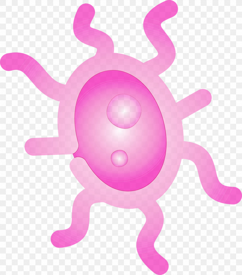 Pink Violet Magenta Logo Sticker, PNG, 2636x3000px, Bacteria, Germs, Logo, Magenta, Paint Download Free