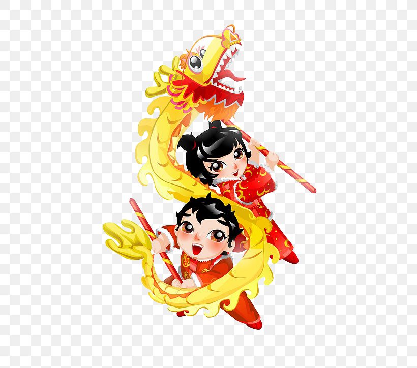Dragon Dance Lion Dance Chinese New Year Cartoon, PNG, 483x724px, Dragon Dance, Art, Cartoon, Chinese Dragon, Chinese New Year Download Free