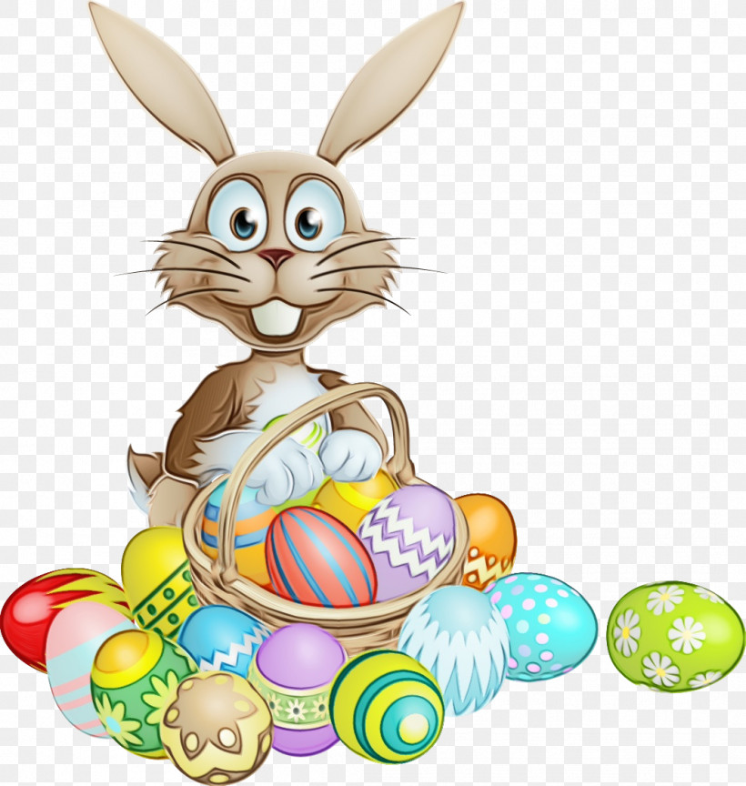 Easter Egg, PNG, 1061x1118px, Watercolor, Animal Figure, Cartoon, Easter, Easter Bunny Download Free