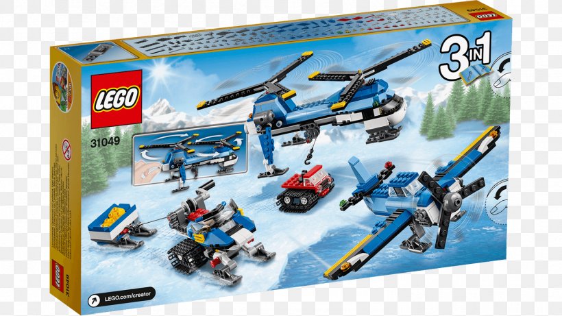 LEGO 31049 Creator Twin Spin Helicopter Lego Creator Amazon.com, PNG, 1488x837px, Helicopter, Amazoncom, Construction Set, Helicopter Rotor, Lego Download Free
