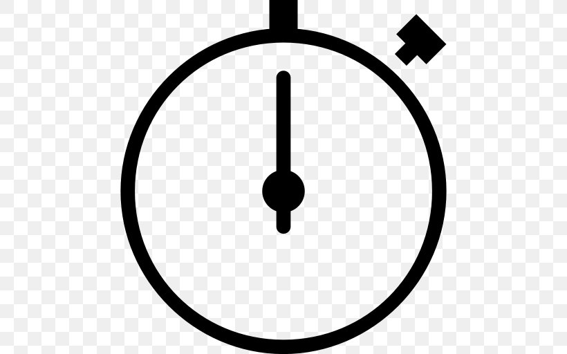 Stopwatch Timer Chronometer Watch, PNG, 512x512px, Stopwatch, Area, Black And White, Chronometer Watch, Clock Download Free