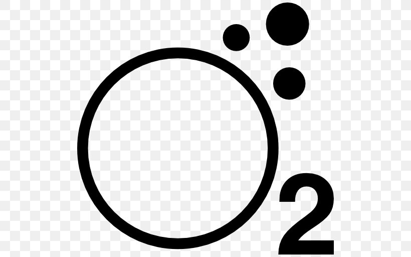 Symbol Oxygen Chemical Element, PNG, 512x512px, Symbol, Area, Atomic Number, Black, Black And White Download Free