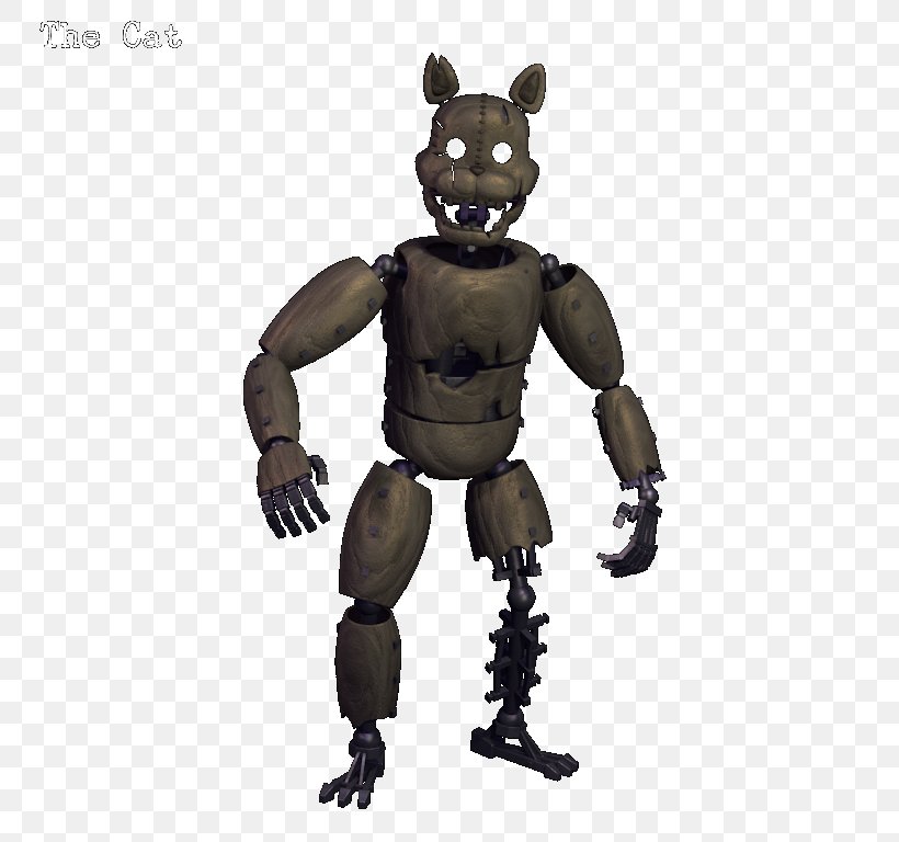 Cat Five Nights At Freddy's 2 Kitten Jump Scare, PNG, 768x768px, Cat, Action Figure, Animatronics, Carnivoran, Fictional Character Download Free