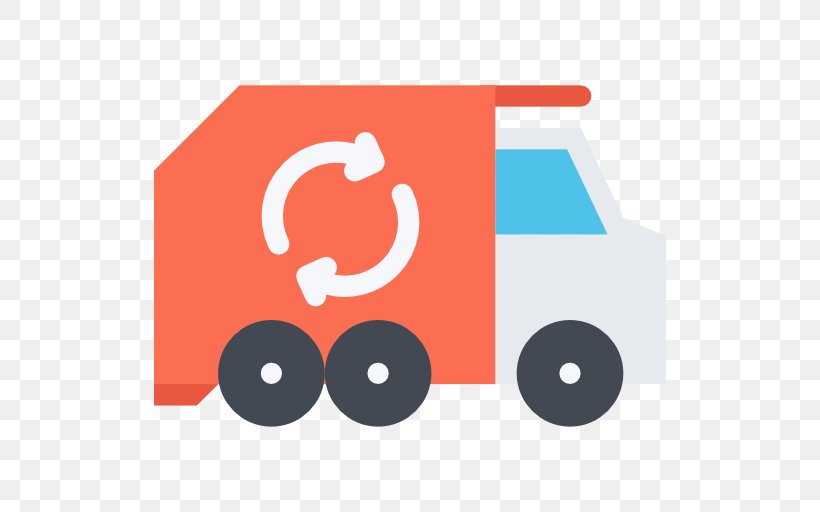 Truck Waste, PNG, 512x512px, Truck, Brand, Flat Design, Garbage Truck, Logo Download Free