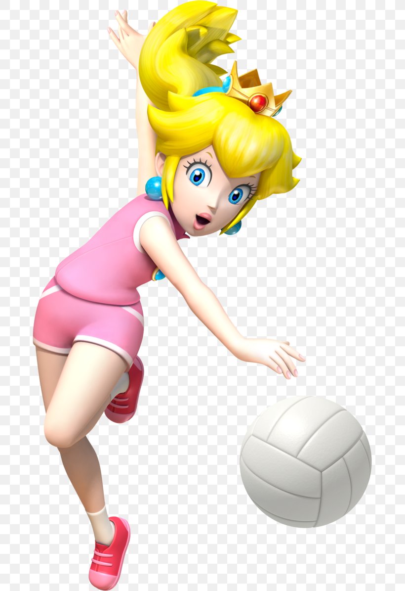 Mario Sports Mix Princess Peach Wii Mario Sports Superstars, PNG, 687x1195px, Watercolor, Cartoon, Flower, Frame, Heart Download Free