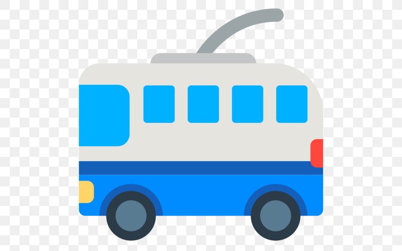 Forsyth Barr Stadium Trolleybus Motor Vehicle Emoji Transport, PNG, 512x512px, Trolleybus, Automotive Design, Blue, Brand, Electric Blue Download Free