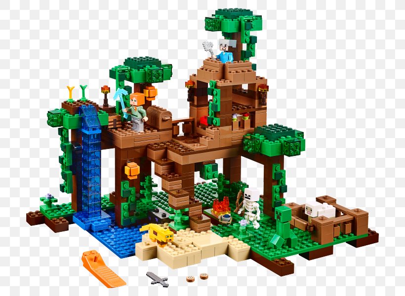 LEGO 21125 Minecraft Jungle Tree House Lego Minecraft, PNG, 800x600px, Minecraft, Bricklink, Building, House, Lego Download Free