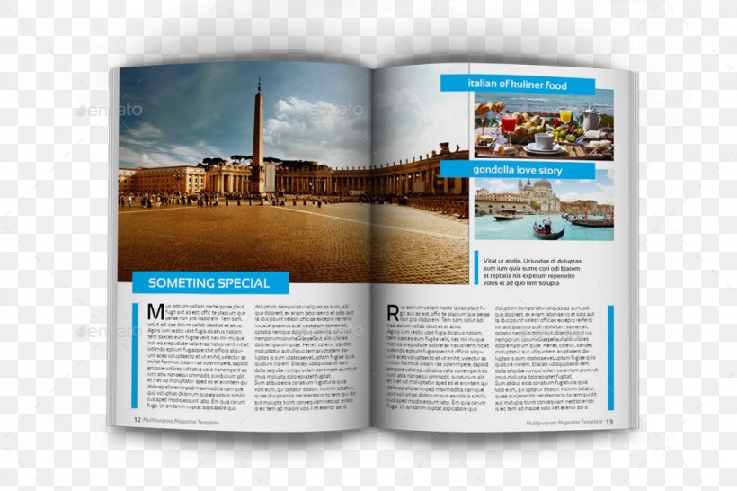 Magazine Page Layout Brochure, PNG, 1000x667px, Magazine, Brand, Brochure, Color, Page Layout Download Free