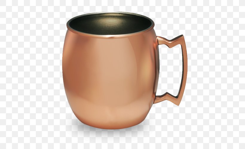Moscow Mule Cocktail Ginger Beer Mug, PNG, 500x500px, Moscow Mule, Beer, Beer Stein, Cocktail, Coffee Cup Download Free