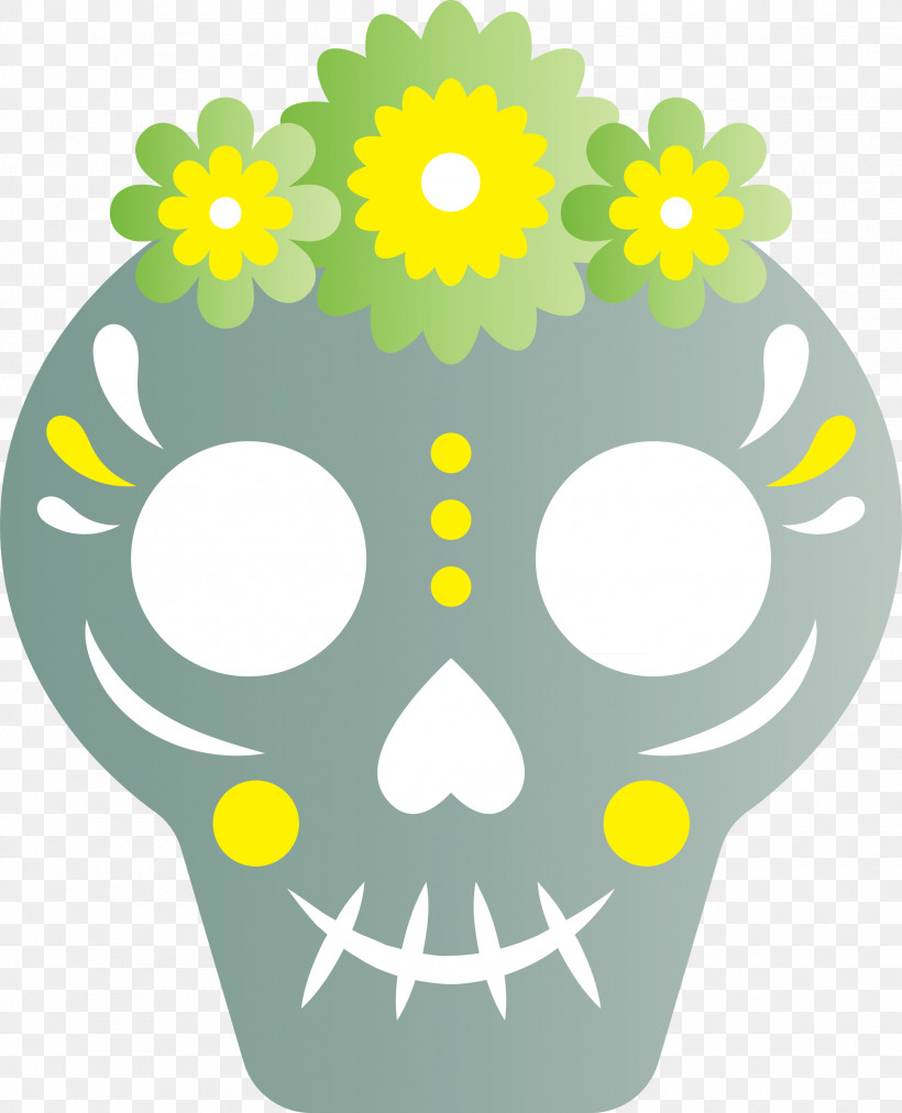 Day Of The Dead Día De Muertos, PNG, 2429x3000px, Day Of The Dead, Circle, D%c3%ada De Muertos, Floral Design, Leaf Download Free