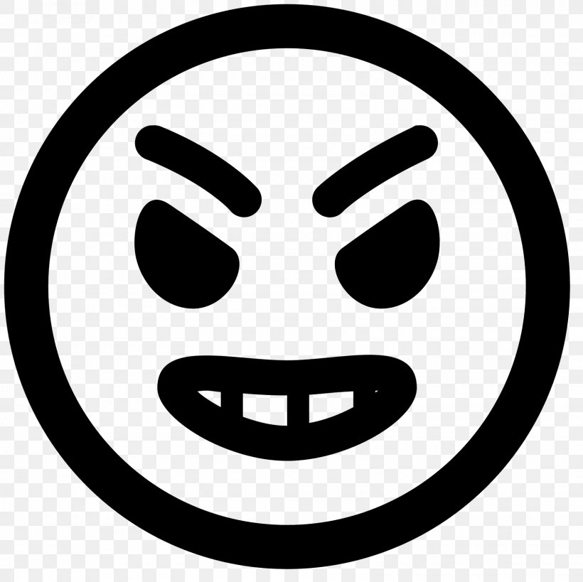 Emoticon Icon Design, PNG, 1600x1600px, Emoticon, Anger, Annoyance, Black And White, Emoji Download Free