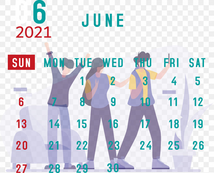 June 2021 Calendar 2021 Calendar June 2021 Printable Calendar, PNG, 3000x2425px, 2021 Calendar, Clothing, Conversation, Diagram, June 2021 Printable Calendar Download Free