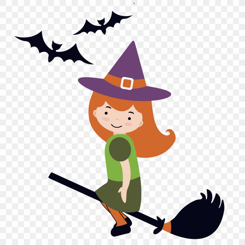 Vector Graphics Clip Art Witchcraft Illustration, PNG, 1500x1500px, Witchcraft, Broom, Cartoon, Fictional Character, Halloween Download Free