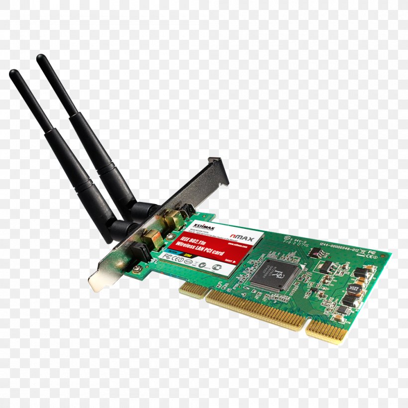 TV Tuner Cards & Adapters Wireless Network Interface Controller IEEE 802.11n-2009 Network Cards & Adapters, PNG, 1000x1000px, Tv Tuner Cards Adapters, Adapter, Computer Component, Conventional Pci, Electronic Device Download Free