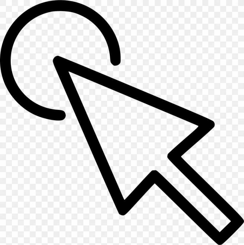 Computer Mouse Pointer Cursor, PNG, 980x988px, Computer Mouse, Area, Black And White, Computer, Cursor Download Free
