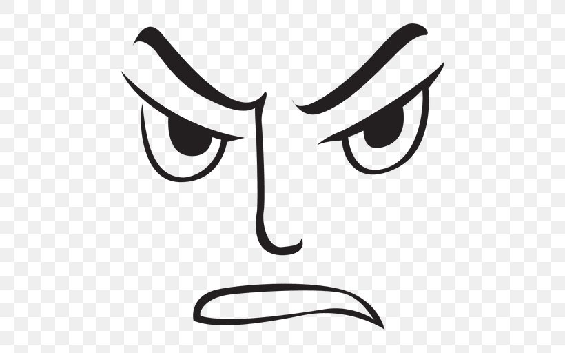 Face Emoji Emoticon Facial Expression, PNG, 512x512px, Face, Anger, Artwork, Black, Black And White Download Free