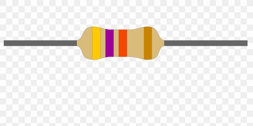 Resistor Electronics Ohm Electronic Color Code Light-emitting Diode, PNG, 2400x1200px, Resistor, Electric Current, Electronic Circuit, Electronic Color Code, Electronic Component Download Free