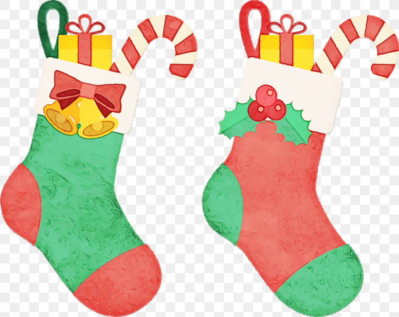 Christmas Stocking, PNG, 1594x1264px, Watercolor, Christmas Day, Christmas Ornament, Christmas Stocking, Paint Download Free