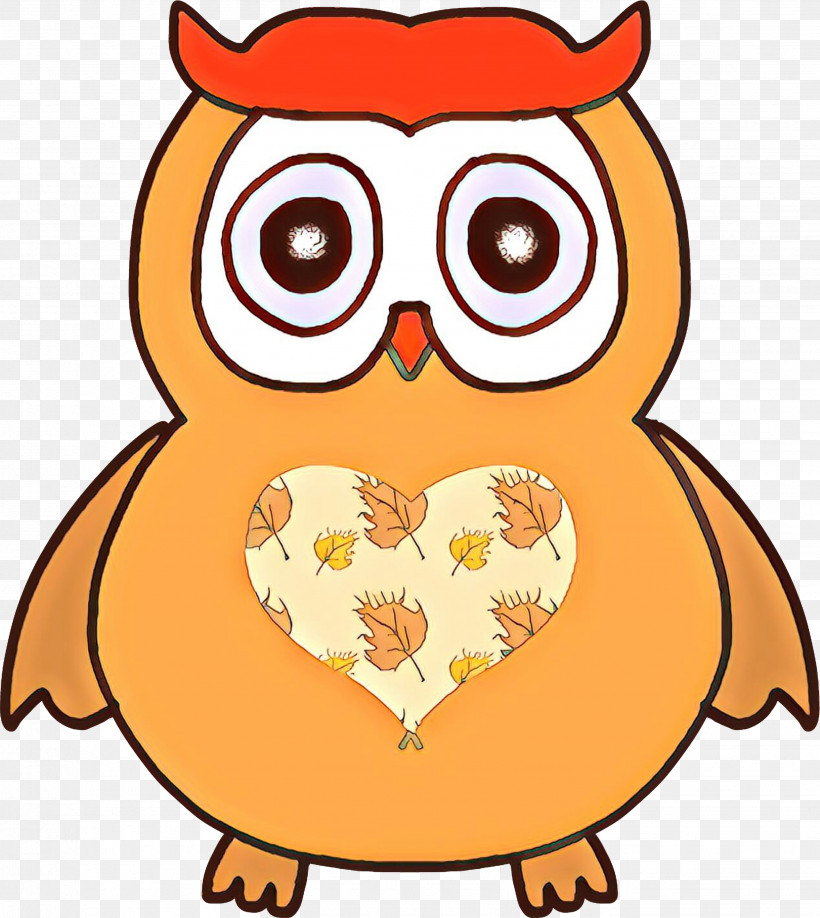 Orange, PNG, 2676x2999px, Owl, Bird, Bird Of Prey, Cartoon, Eastern Screech Owl Download Free