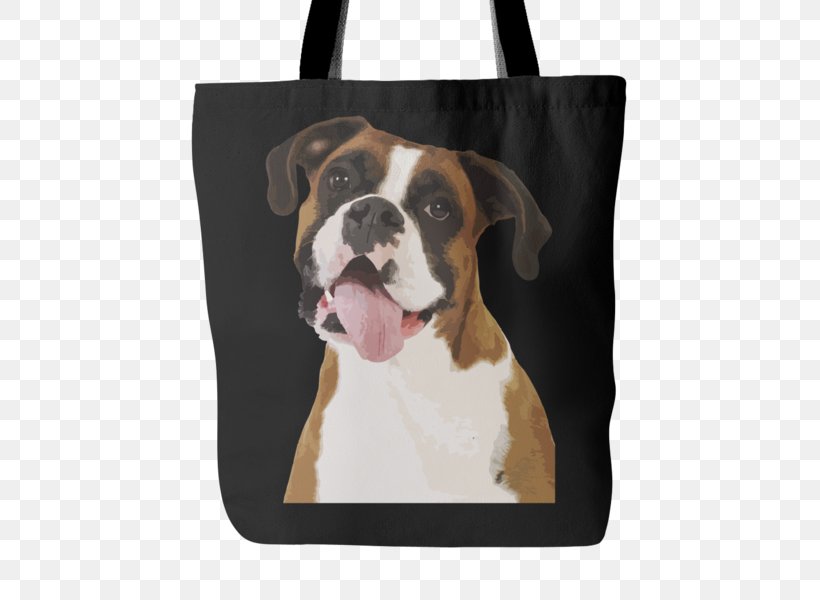 Dog Breed Boxer Puppy Tote Bag, PNG, 600x600px, Dog Breed, Bag, Boxer, Breed, Carnivoran Download Free