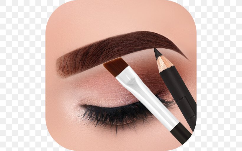 Eyebrow Aptoide Photography Android, PNG, 512x512px, Eyebrow, Android, Aptoide, Brush, Cosmetics Download Free