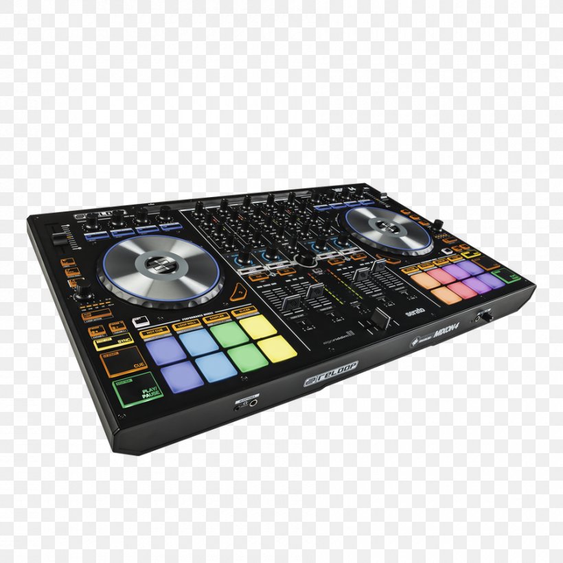 Microphone Reloop Mixon-4 DJ Controller Djay Disc Jockey, PNG, 900x900px, Watercolor, Cartoon, Flower, Frame, Heart Download Free