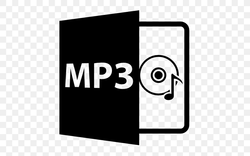Mp3, PNG, 512x512px, Document File Format, Area, Black, Black And White, Brand Download Free