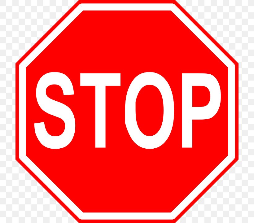 Stop Sign Vienna Convention On Road Signs And Signals Traffic Sign Clip Art, PNG, 720x720px, Stop Sign, Area, Brand, Logo, Number Download Free