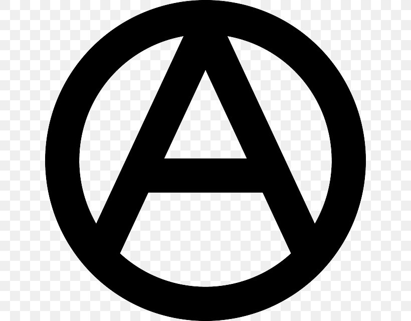 Anarchism Anarchy Symbol, PNG, 640x640px, Anarchism, Anarchist Faq, Anarchy, Area, Black And White Download Free