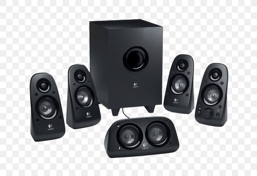 5.1 Surround Sound Loudspeaker Logitech Stereophonic Sound, PNG, 652x560px, 51 Surround Sound, 71 Surround Sound, Audio, Audio Equipment, Computer Speaker Download Free