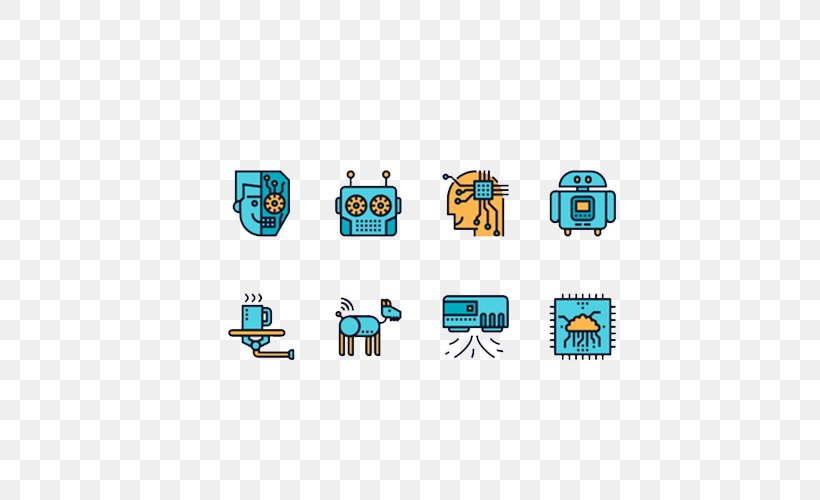 Robot Flat Design Iconfinder Icon, PNG, 500x500px, Robot, Area, Artificial Intelligence, Brand, Flat Design Download Free