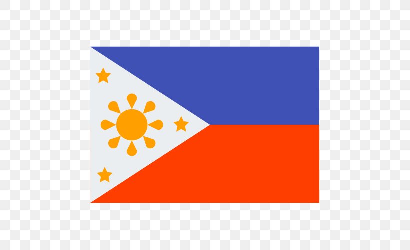 Flag Of The Philippines National Flag Filipino Nationalism, PNG, 500x500px, Flag Of The Philippines, Area, Brand, Filipino Nationalism, Flag Download Free