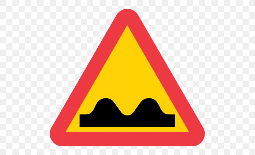 Speed Bump Traffic Sign Warning Sign Road Clip Art, PNG, 500x500px, Speed Bump, Area, Road, Road Traffic Safety, Sign Download Free