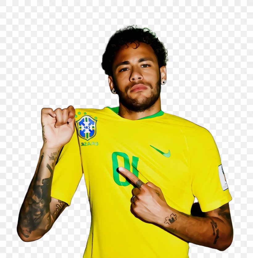 Yellow Background, PNG, 1980x2020px, Neymar, Brazil, Cheering, Finger, Footballer Download Free