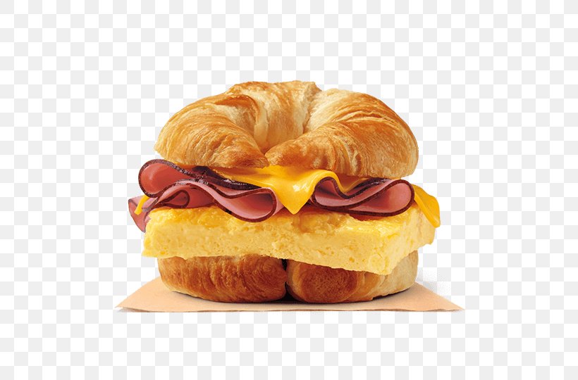 Breakfast Bacon Croissant Hamburger, PNG, 500x540px, Breakfast, American Food, Bacon, Bacon Egg And Cheese Sandwich, Baked Goods Download Free
