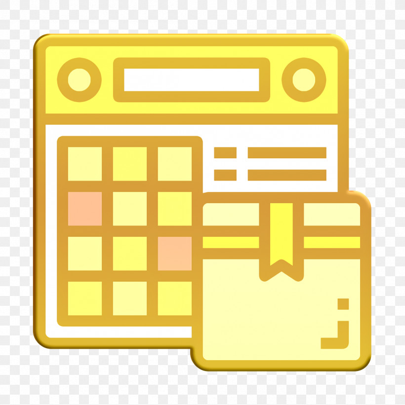 Calendar Icon Logistic Icon, PNG, 1154x1156px, Calendar Icon, Logistic Icon, Square, Yellow Download Free