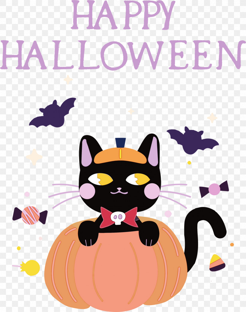 Cat Kitten Whiskers Snout Small, PNG, 2370x3000px, Happy Halloween, Cartoon, Cat, Kitten, Meter Download Free