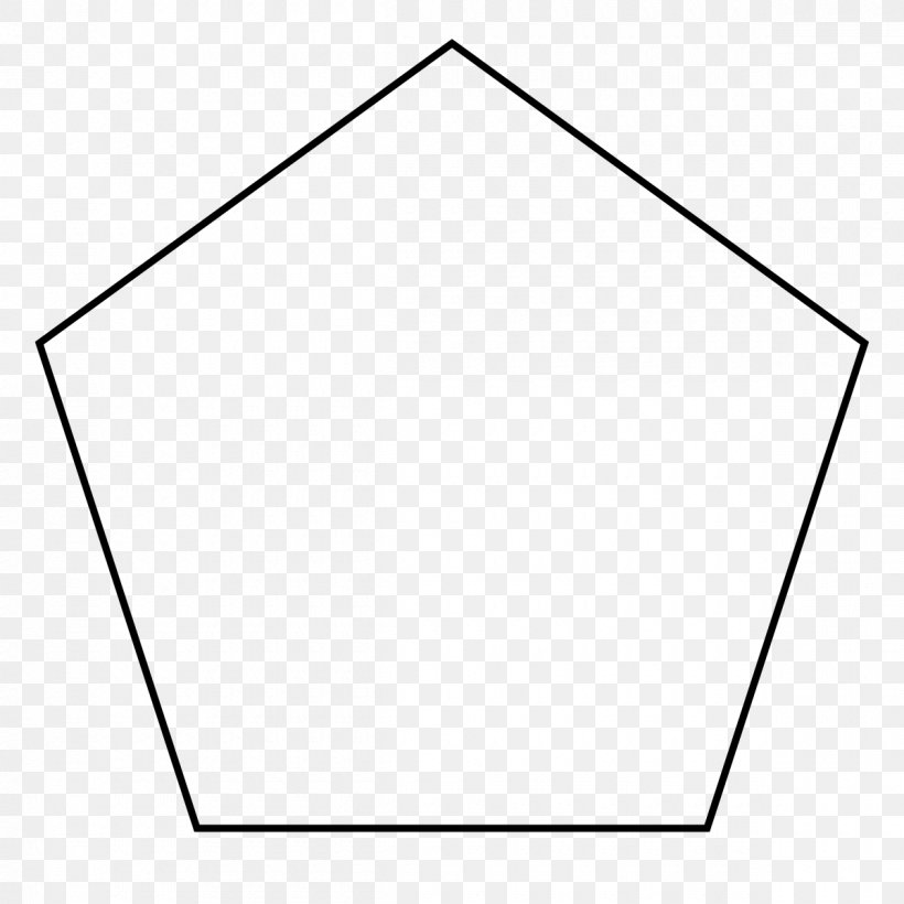 Pentagon Shape Geometry Parallelogram Coloring Book, PNG, 1200x1200px, Pentagon, Area, Black And White, Color, Coloring Book Download Free