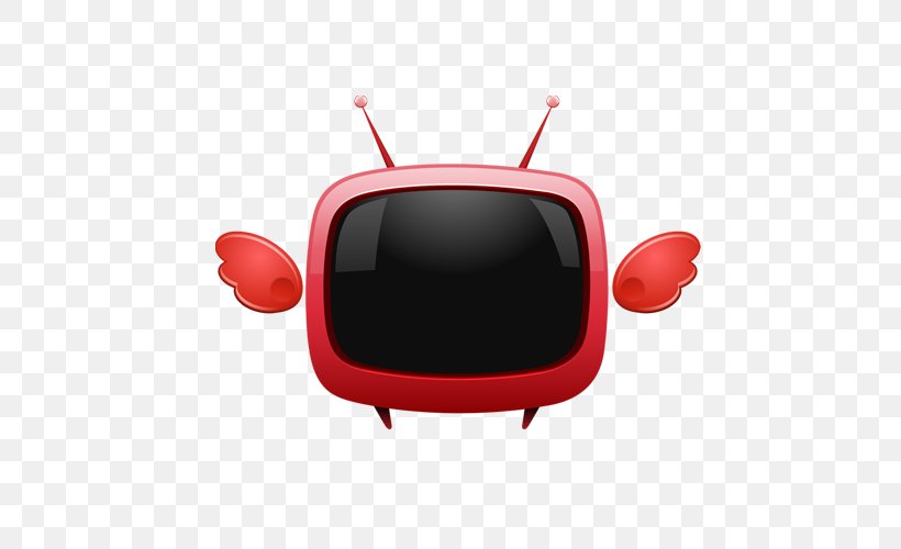 Television Set Cartoon, PNG, 500x500px, Television, Cartoon, Noise, Rectangle, Red Download Free