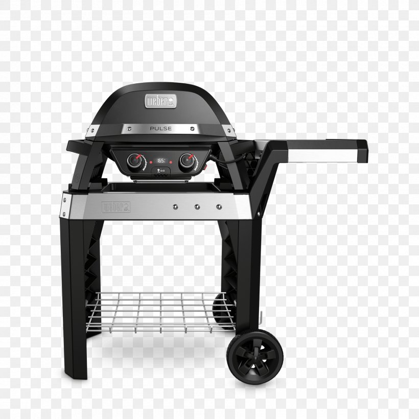 Barbecue Weber Pulse 2000 Weber-Stephen Products Weber Pulse 1000 Pulse 1000 Black No Stand, PNG, 1800x1800px, Barbecue, Automotive Exterior, Cart, Charcoal, Electricity Download Free