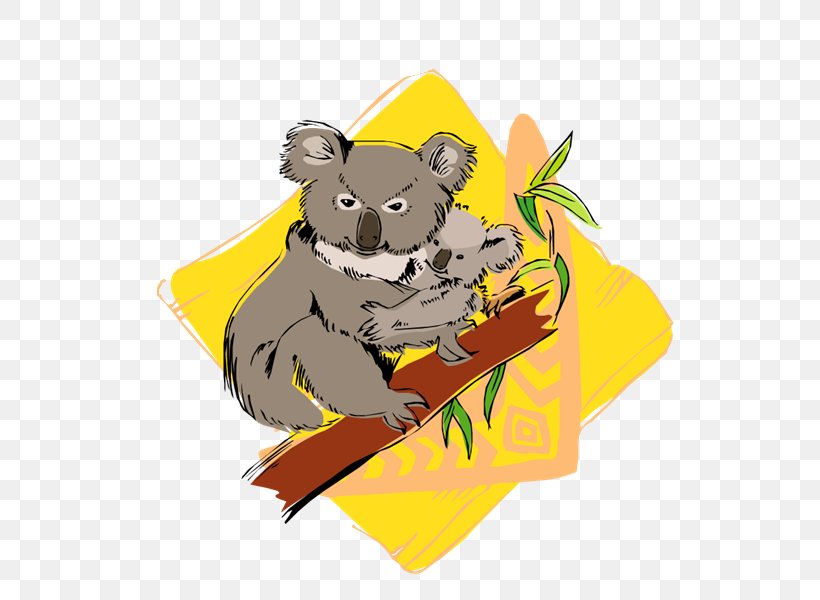 Bear Koala Clip Art Animal Silhouettes, PNG, 800x600px, Bear, Animal Silhouettes, Cartoon, Koala, Marsupial Download Free