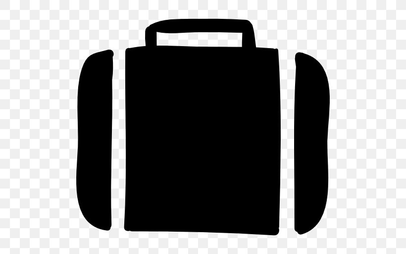 Bus Baggage Travel Briefcase Suitcase, PNG, 512x512px, Bus, Baggage, Black, Black And White, Briefcase Download Free