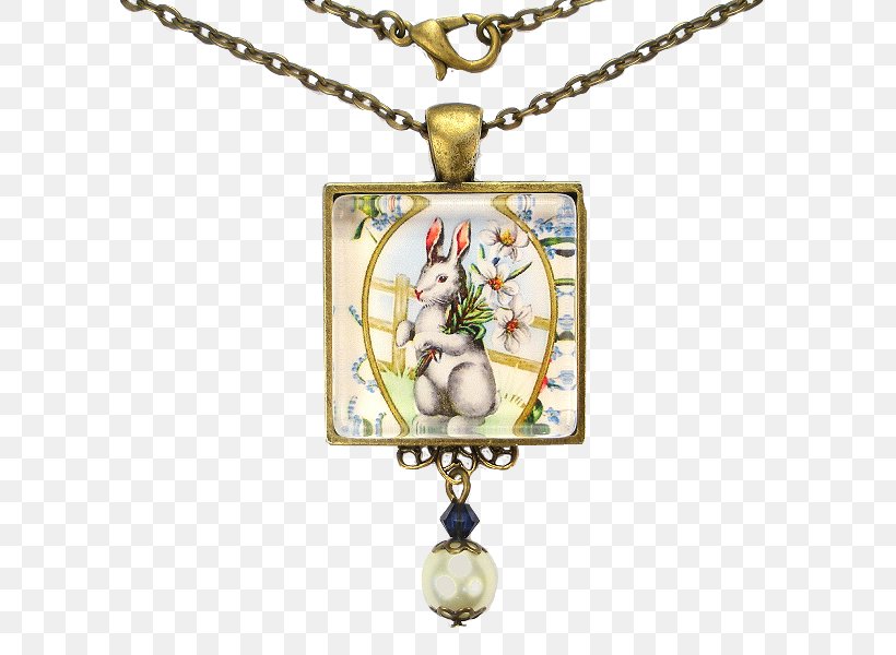 Easter Bunny Locket Necklace Pendant Silver, PNG, 600x600px, Easter Bunny, Body Jewelry, Body Piercing Jewellery, Bronze, Easter Download Free