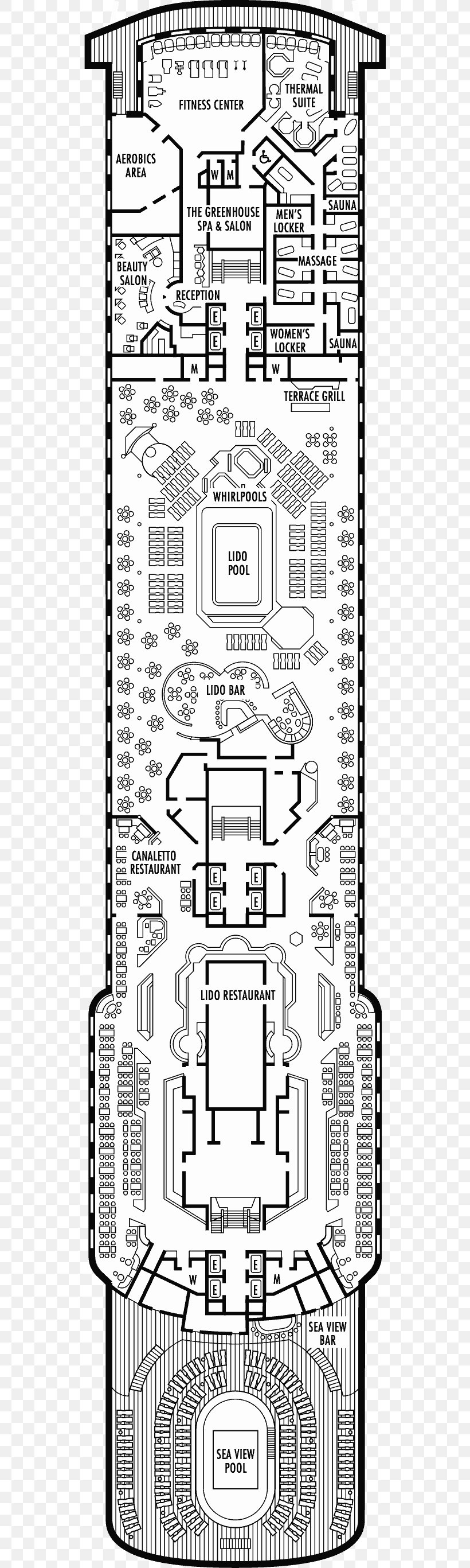 MS Zaandam MS Westerdam Cruise Ship Deck Floor Plan, PNG, 526x2733px, Ms Zaandam, Area, Artwork, Black And White, Cruise Critic Download Free