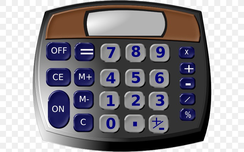 Solar-powered Calculator Clip Art Free Content Image, PNG, 600x511px, Watercolor, Cartoon, Flower, Frame, Heart Download Free